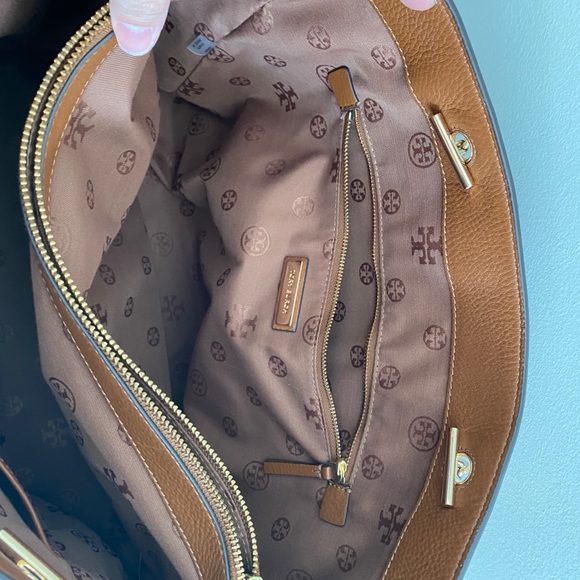 Tory Burch Brown Leather Tote Bag - Picture 7 of 10